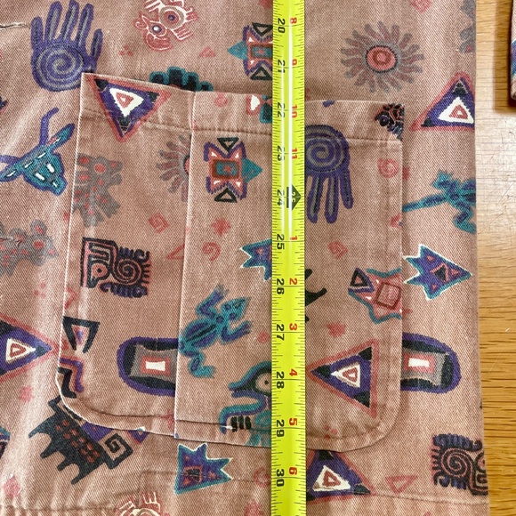 Chico's Design Vintage Blazer Cardigan Jacket — Women's 1 – Tribal Aztec Print - Picture 6 of 6